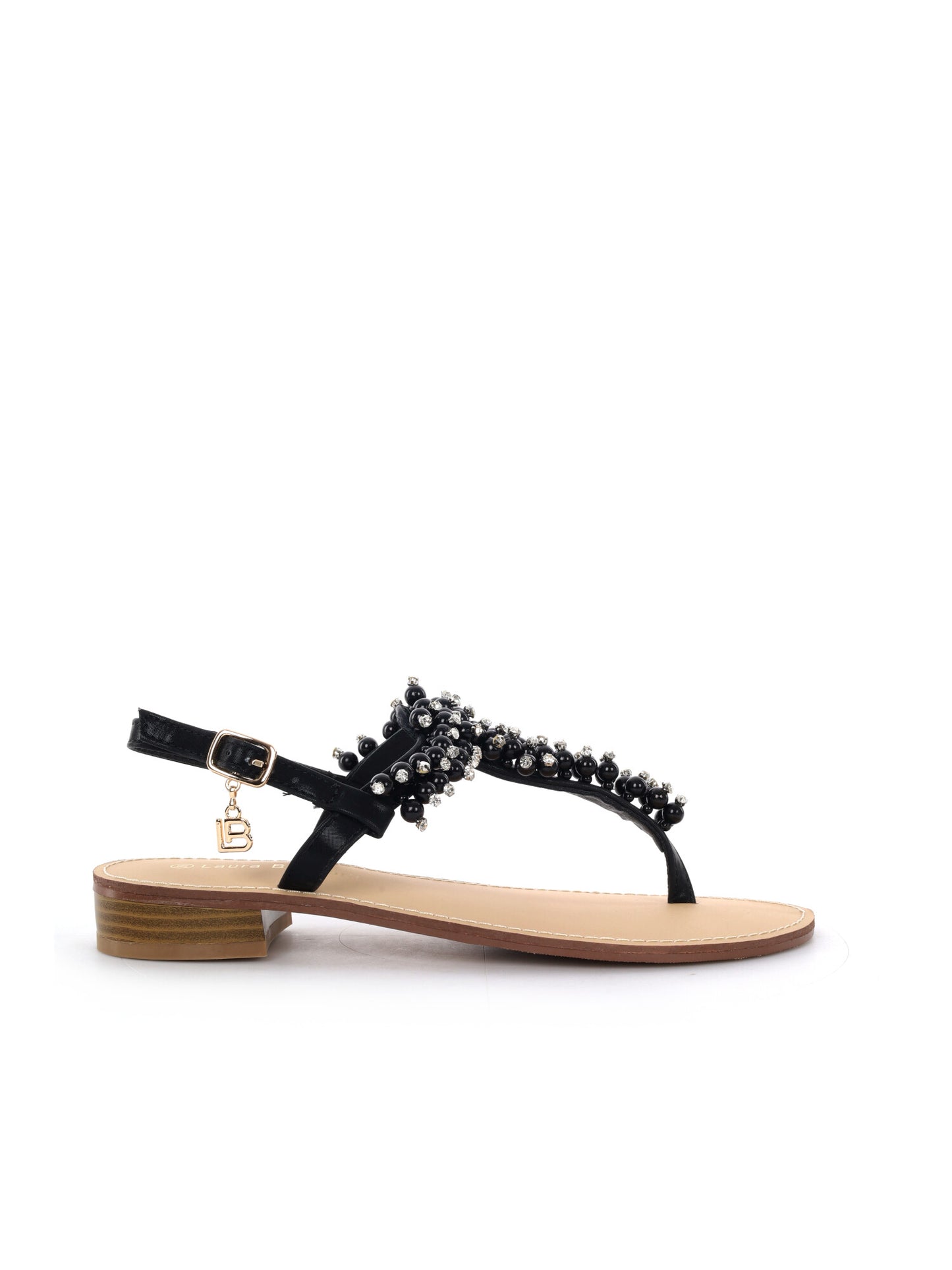 Sandali infradito donna Laura Biagiotti neri eleganti e versatili