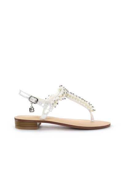 Sandali infradito donna bianchi Laura Biagiotti eleganti e leggeri