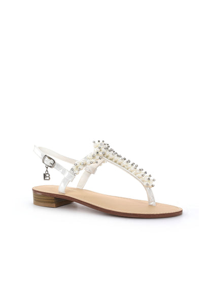 Sandali infradito donna bianchi Laura Biagiotti eleganti e leggeri