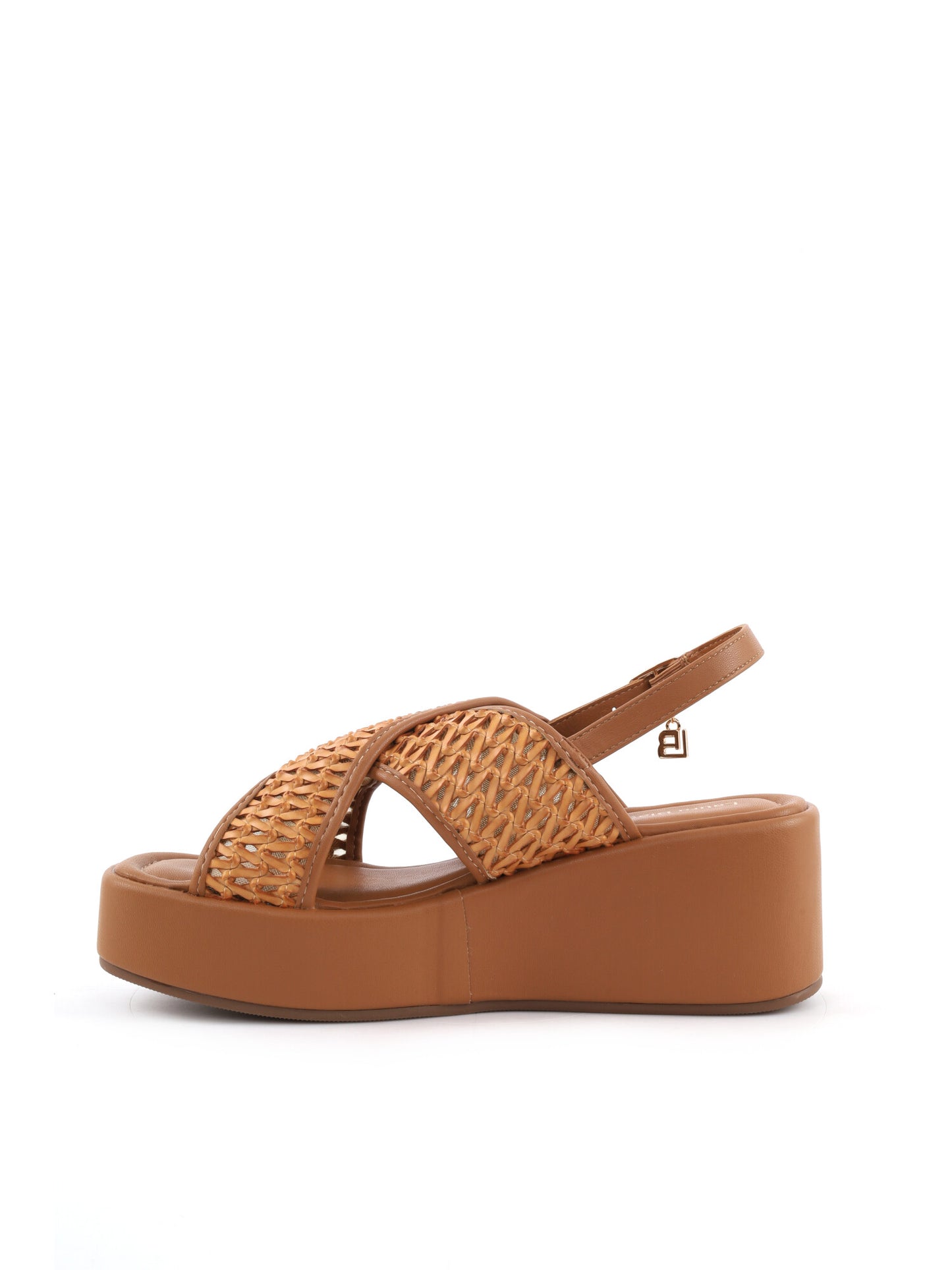 Sandali donna Laura Biagiotti color cognac, eleganza senza tempo