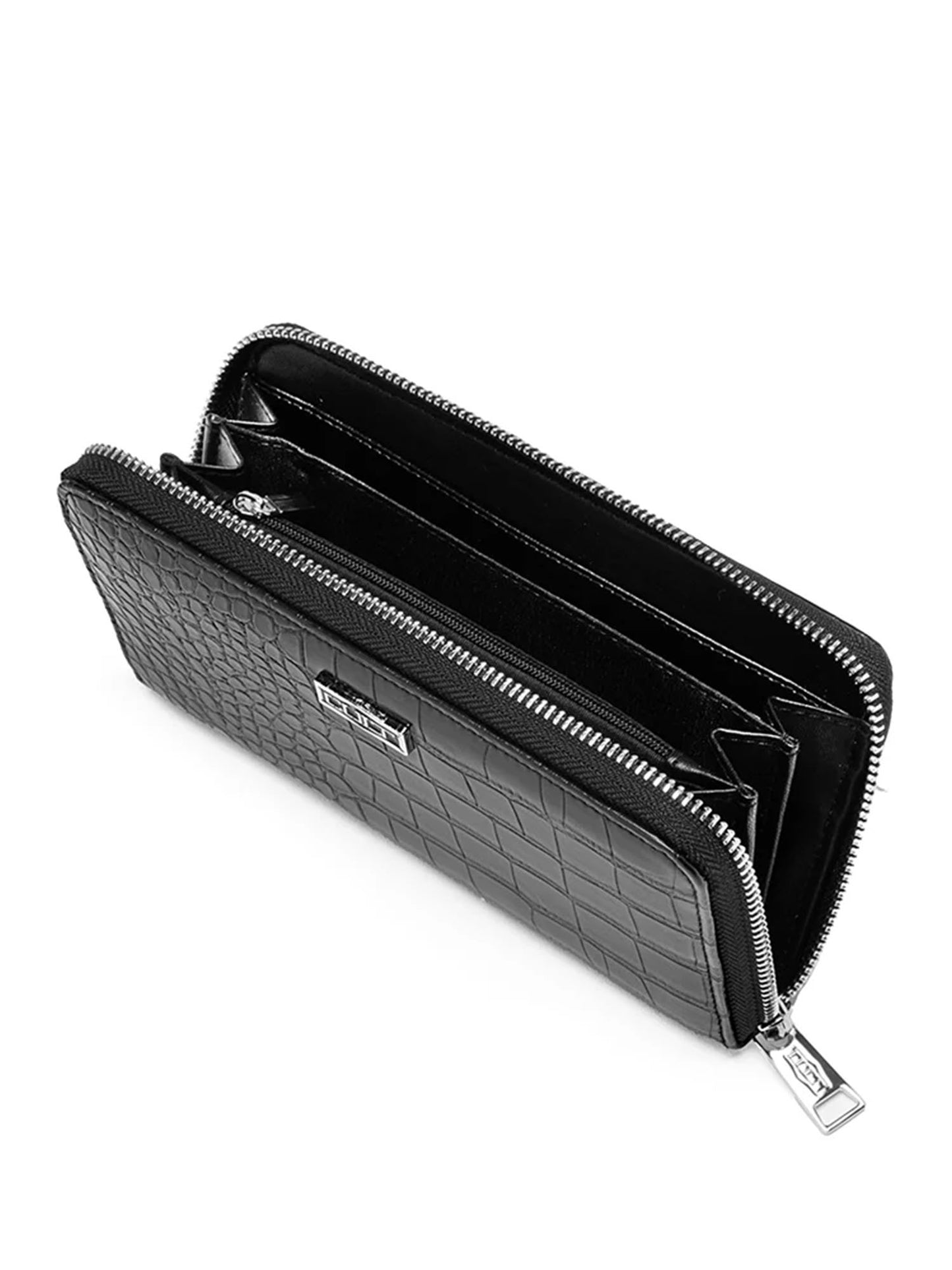 PORTAFOGLIO CON ZIP CULT DA DONNA NERO