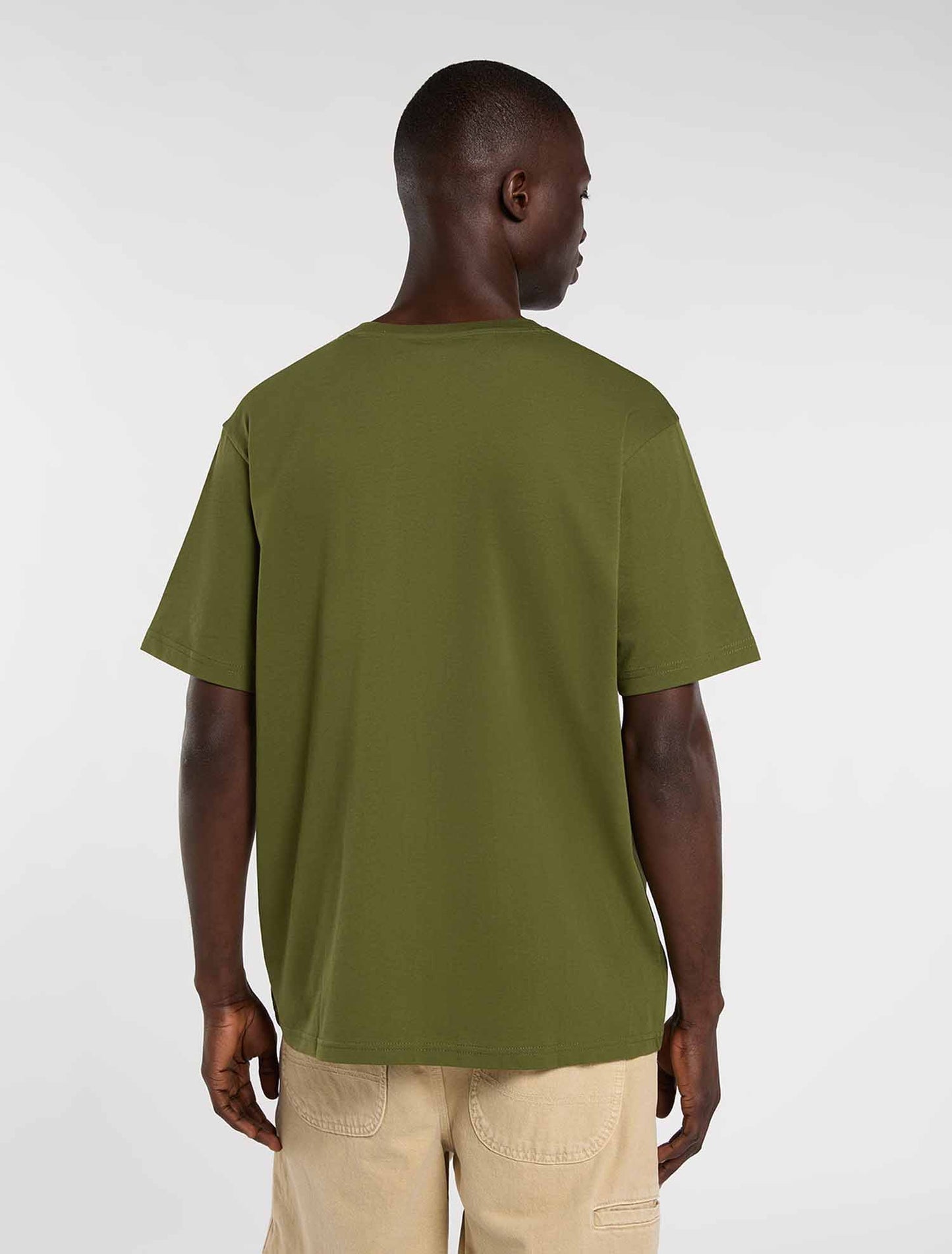 T-shirt Dickies Mapleton verde uomo in cotone