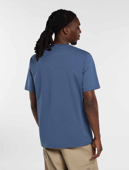 Dickies Mapleton, t-shirt uomo in jersey di cotone blu