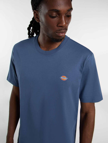 Dickies Mapleton, t-shirt uomo in jersey di cotone blu