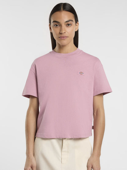 T-shirt boxy Dickies Oakport in rosa donna