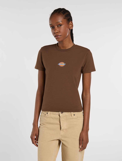T-shirt Dickies Maple Valley donna marrone da lavoro