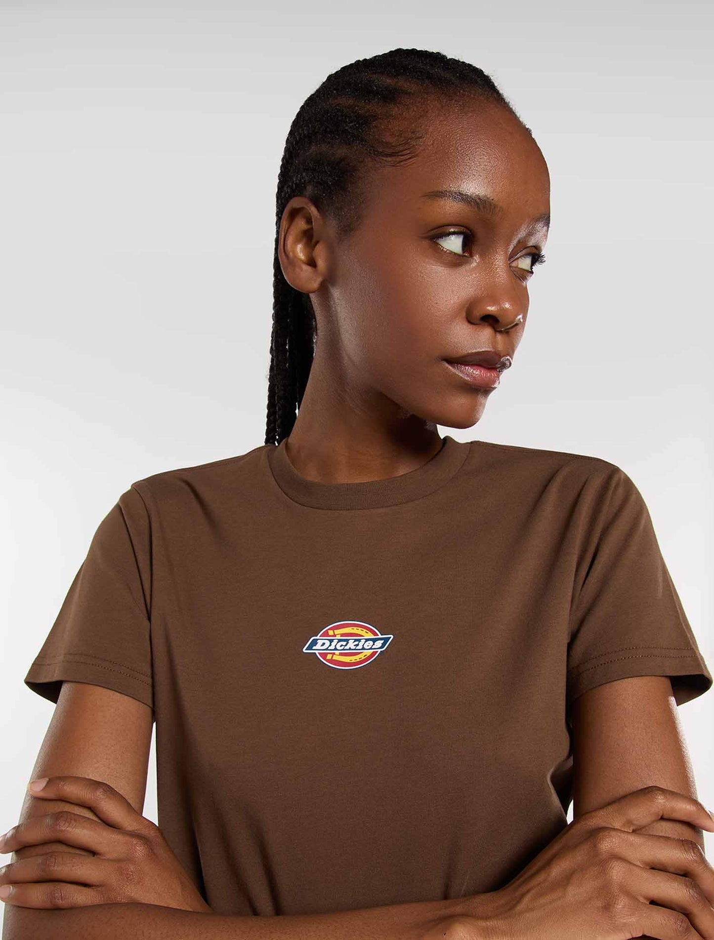 T-shirt Dickies Maple Valley donna marrone da lavoro