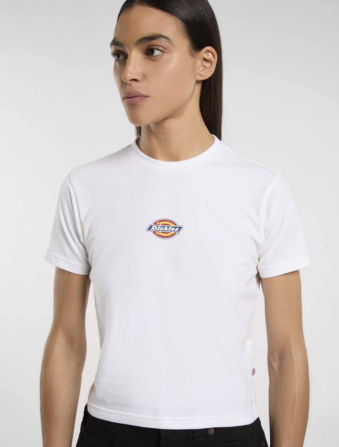T-shirt Dickies Maple Valley donna bianca a maniche corte