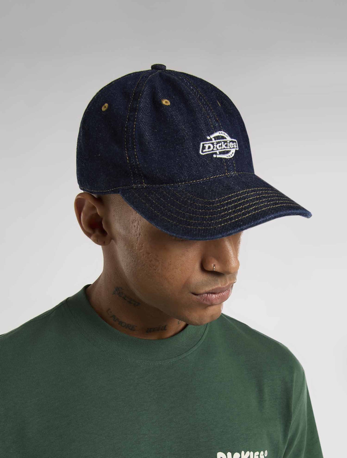 Dickies Denim Dad, cappellino unisex in denim blu