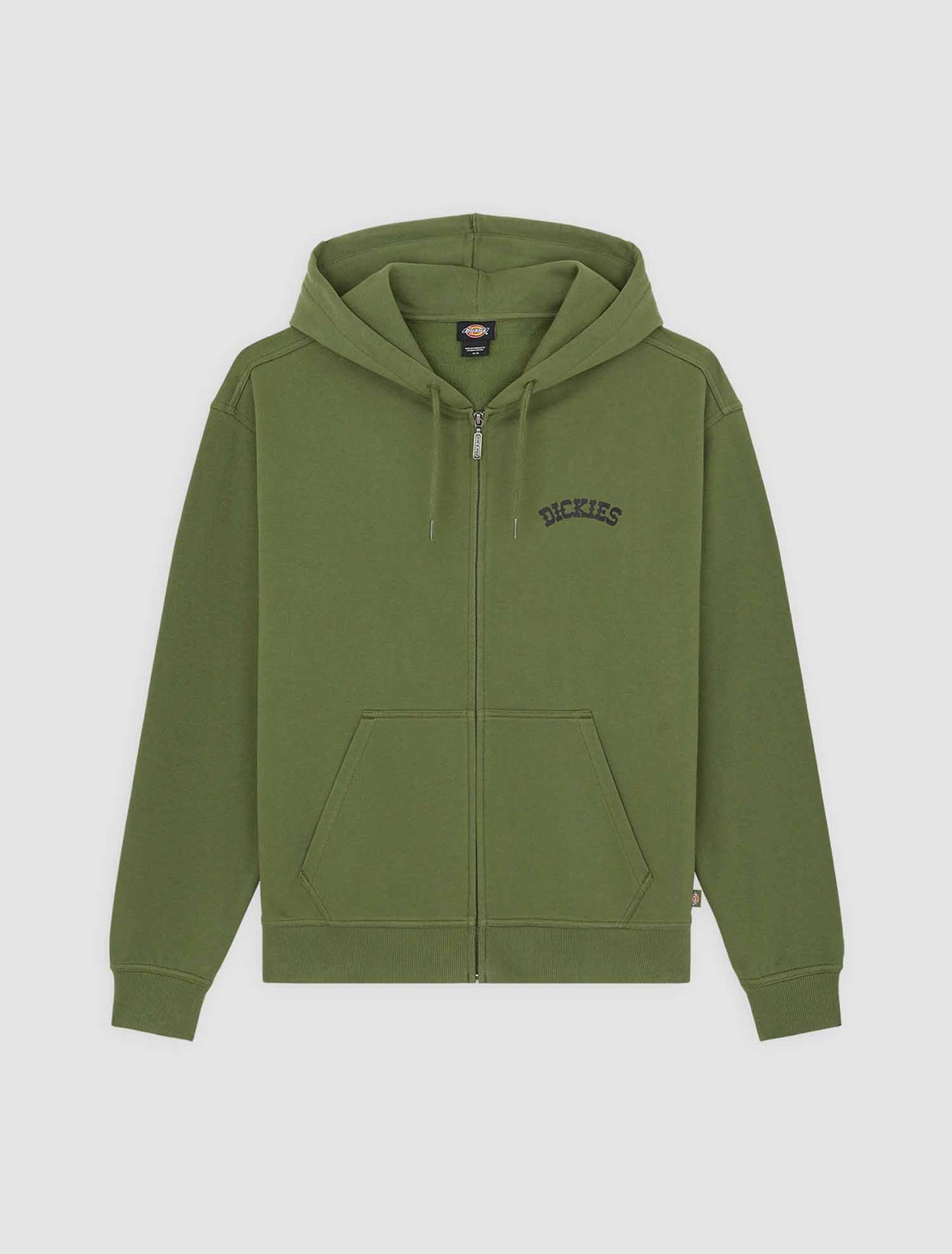 Felpa con zip Dickies Bettsville verde uomo