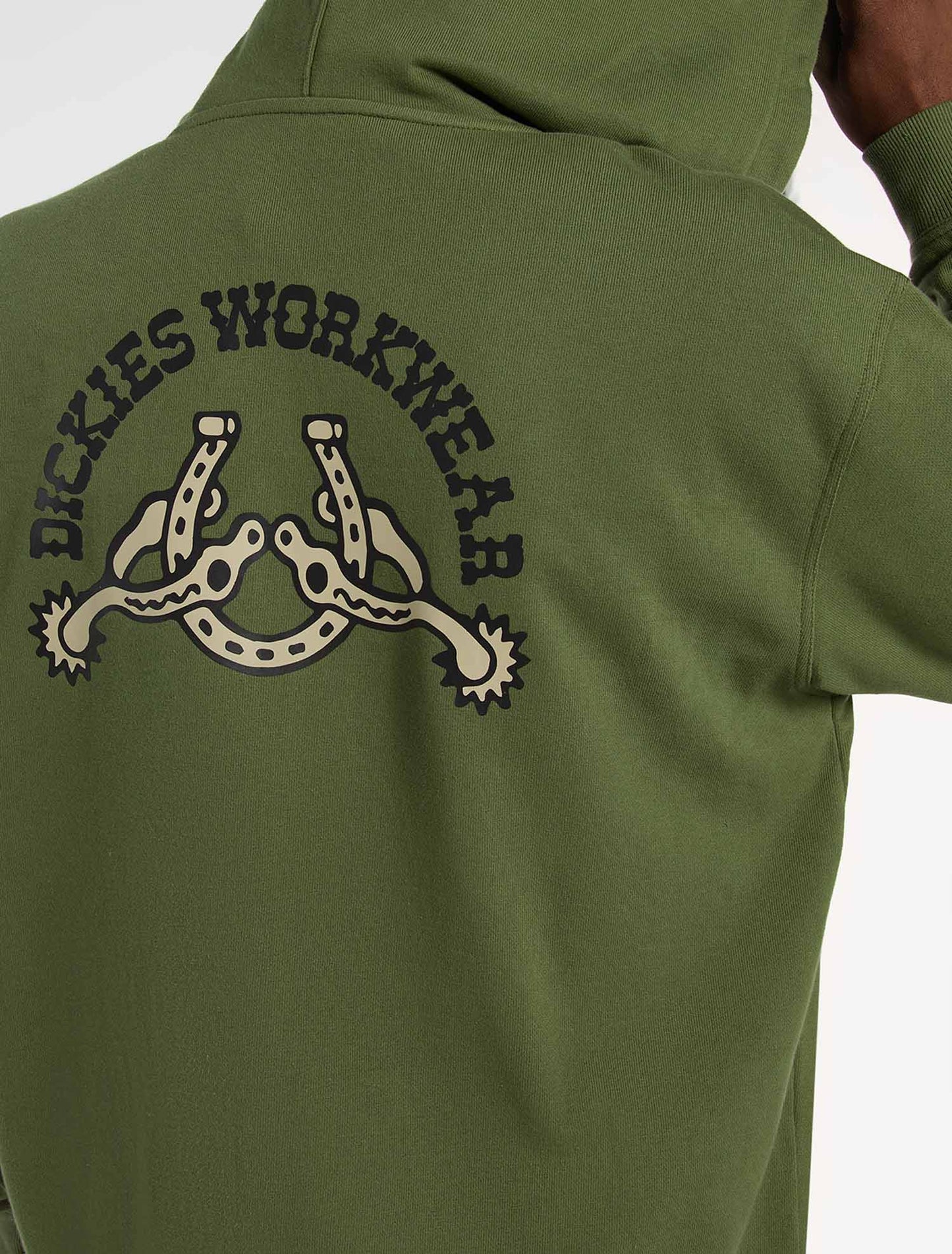 Felpa con zip Dickies Bettsville verde uomo