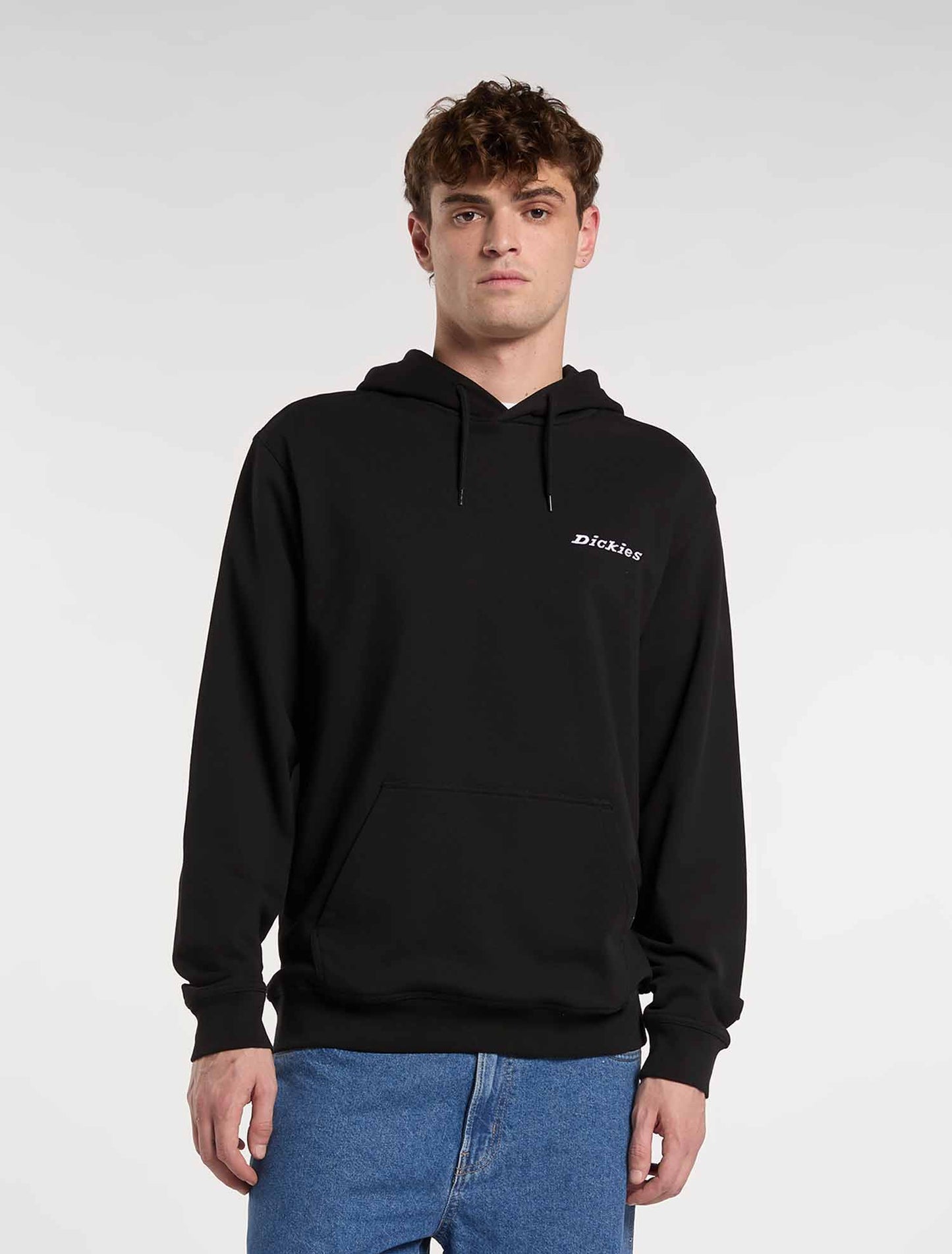 Felpa con cappuccio Dickies Loretto uomo nera primavera estate