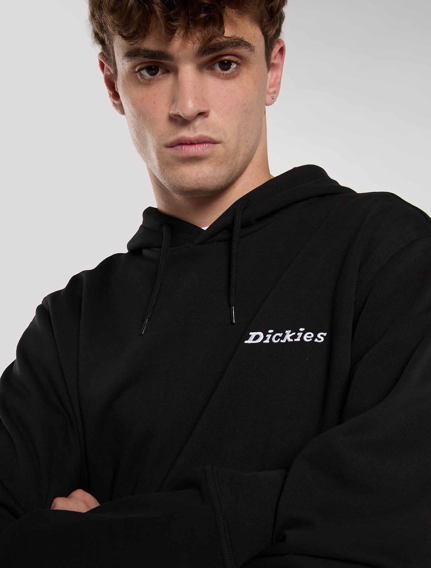 Felpa con cappuccio Dickies Loretto uomo nera primavera estate
