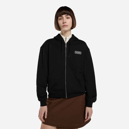 Felpa Dickies Deshler Full Zip donna nera per la primavera-estate
