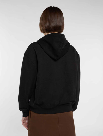 Felpa Dickies Deshler Full Zip donna nera per la primavera-estate