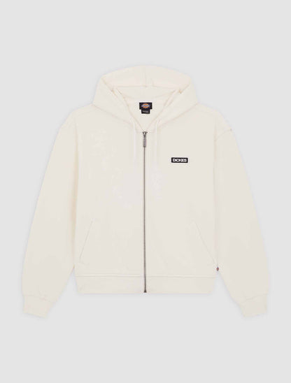 Felpa Dickies Deshler con zip integrale color crema donna