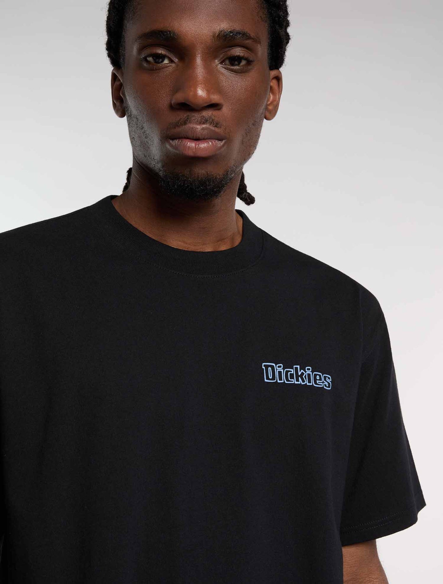 Dickies Fairlawn, t-shirt uomo in cotone nero