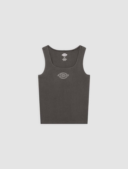 Dickies Plainville, canotta donna nera dal look streetwear