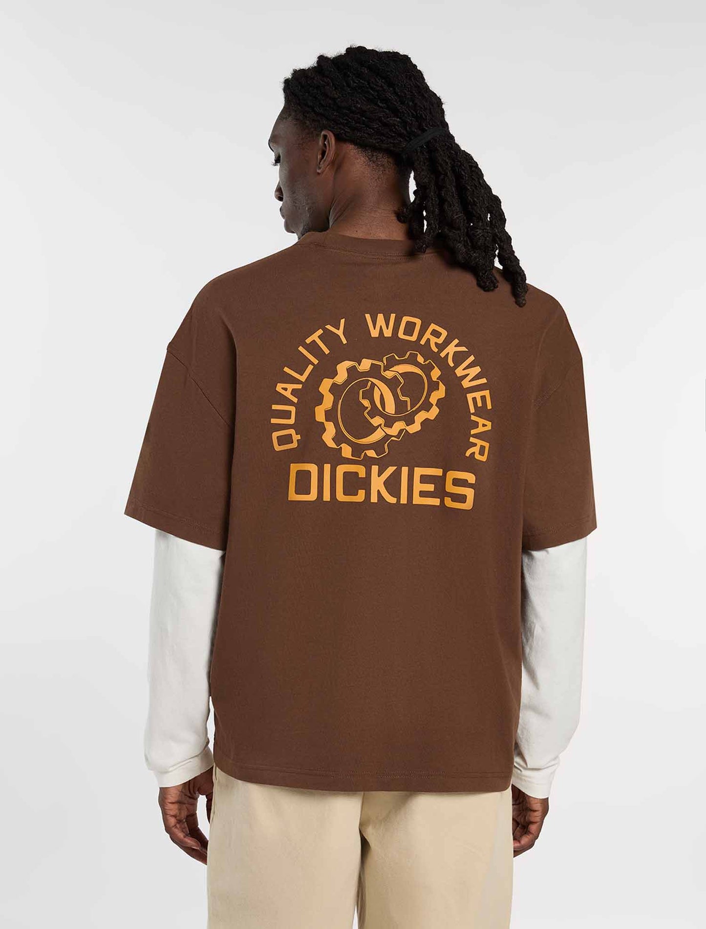 T-shirt Dickies Payson 2fer marrone uomo
