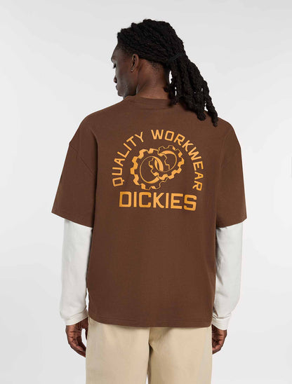 T-shirt Dickies Payson 2fer marrone uomo