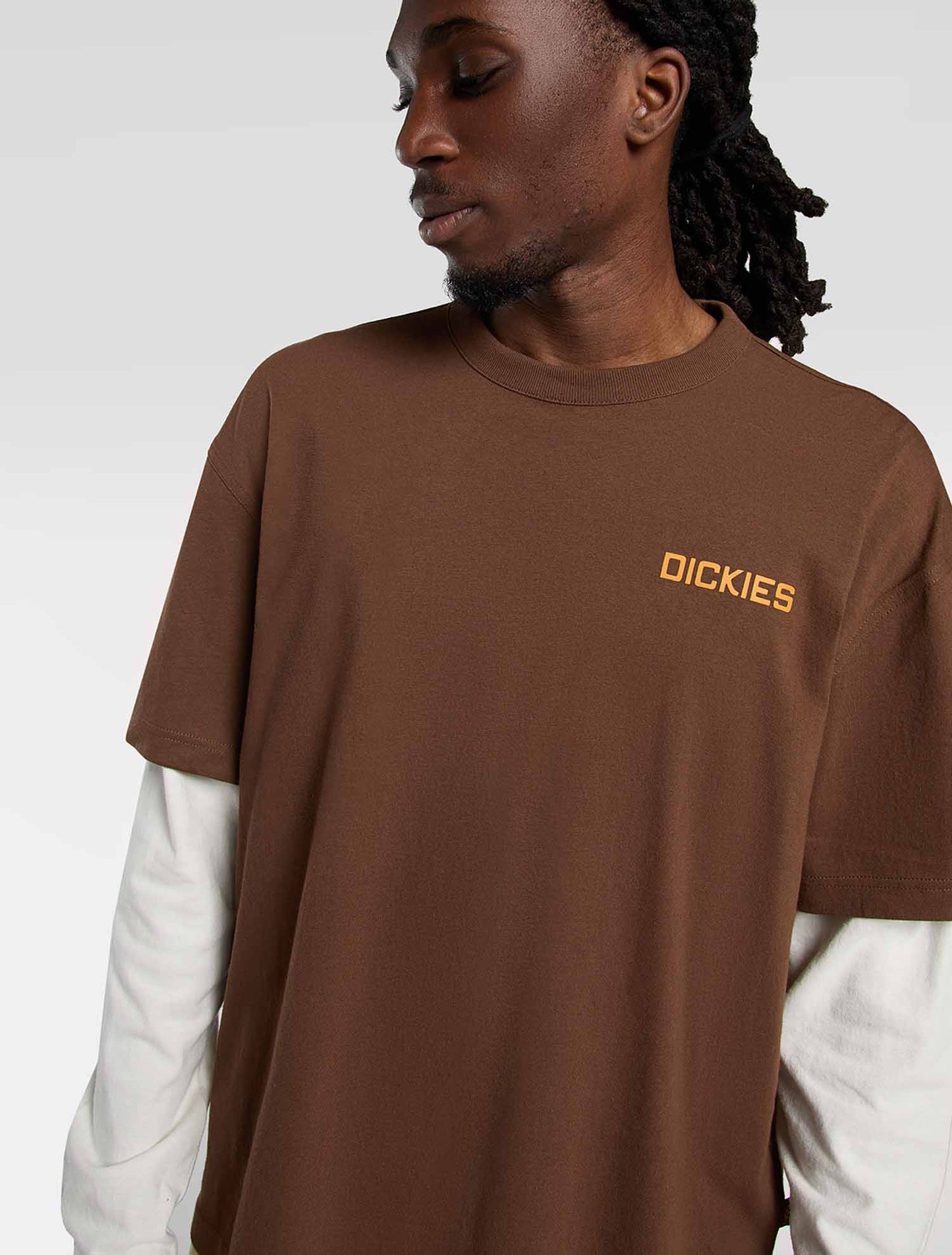 T-shirt Dickies Payson 2fer marrone uomo