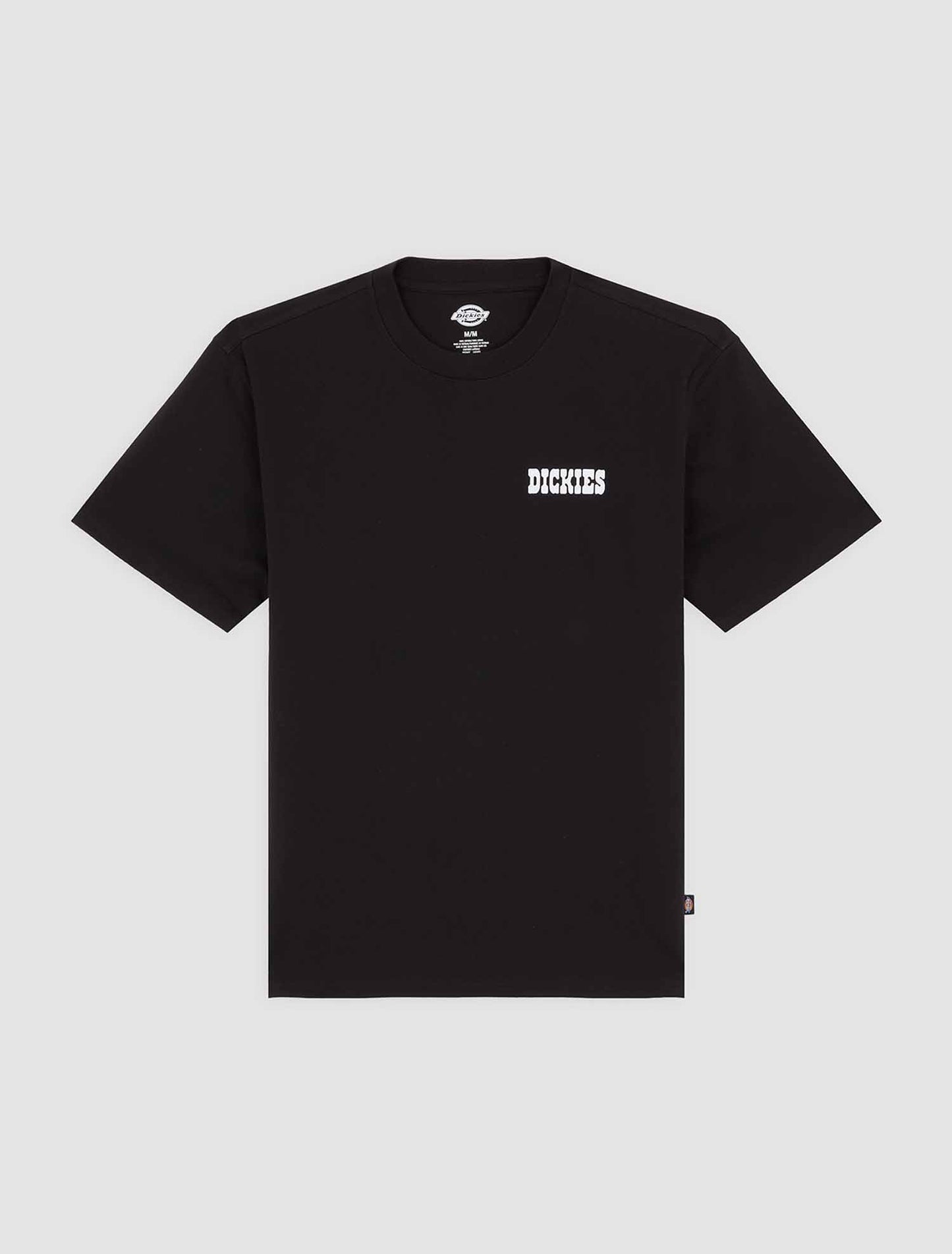 Dickies Plain City, t-shirt uomo nera maniche corte