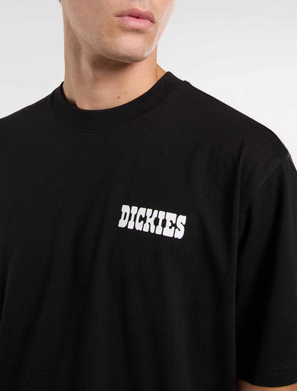 Dickies Plain City, t-shirt uomo nera maniche corte