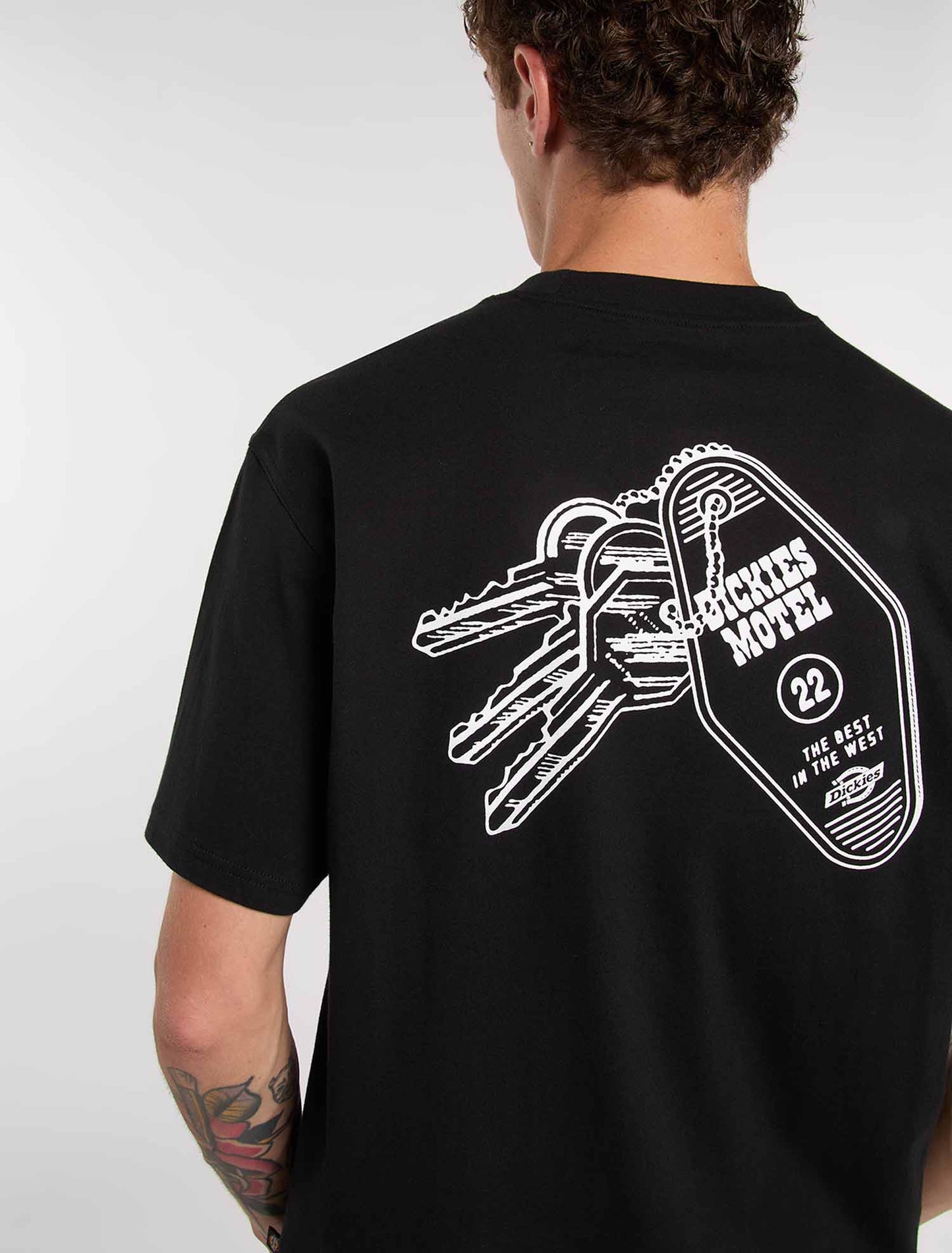 Dickies Plain City, t-shirt uomo nera maniche corte