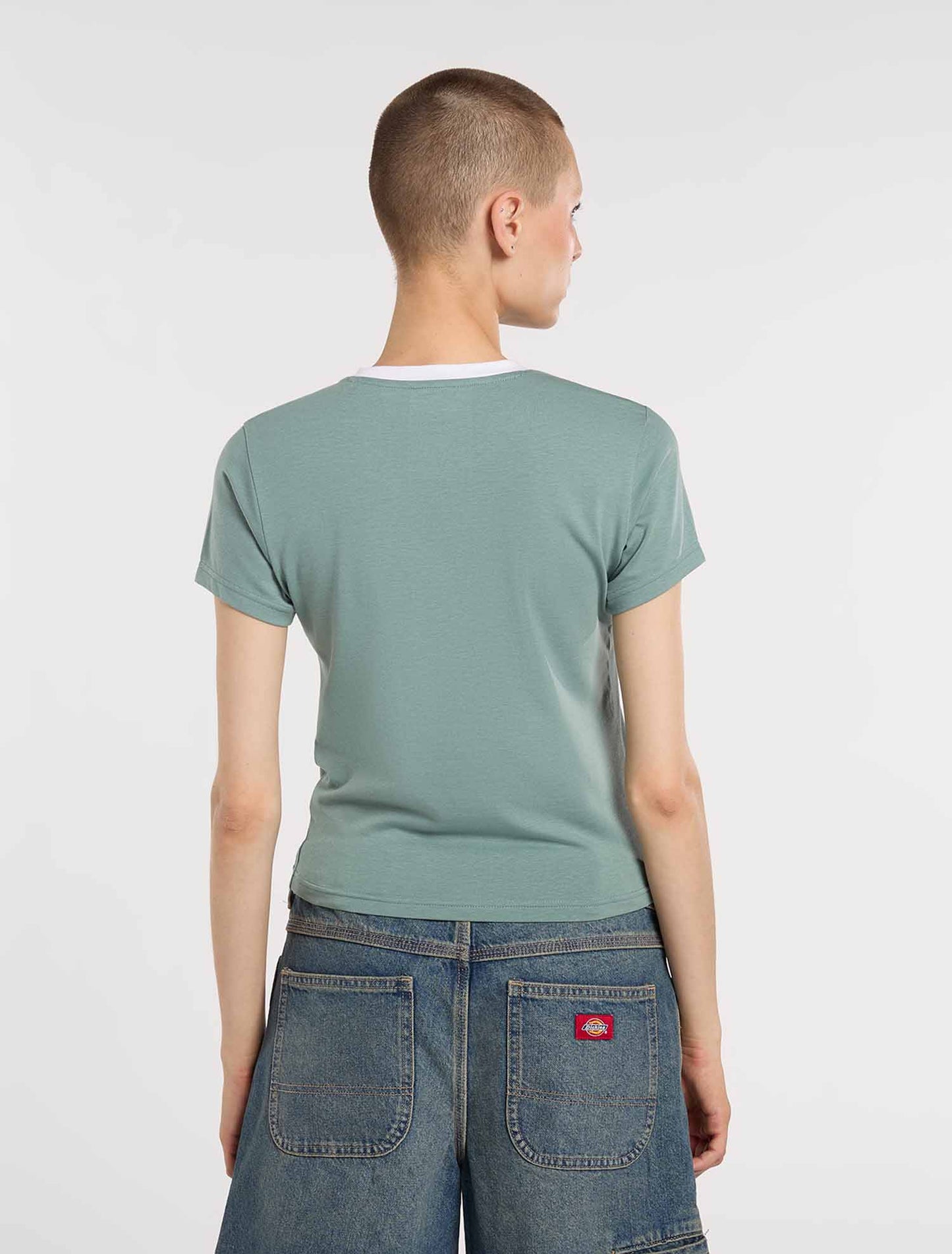 T-shirt donna Dickies Plainville verde per la primavera-estate