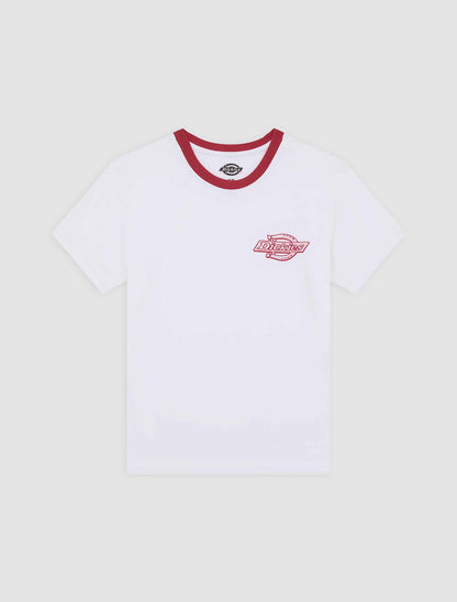 Dickies Plainville, t-shirt maniche corte donna bianca