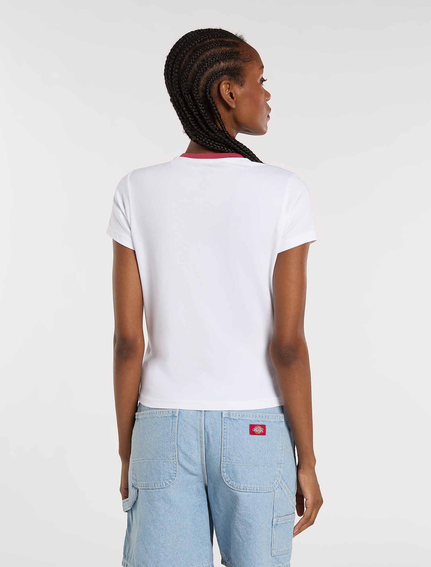 Dickies Plainville, t-shirt maniche corte donna bianca
