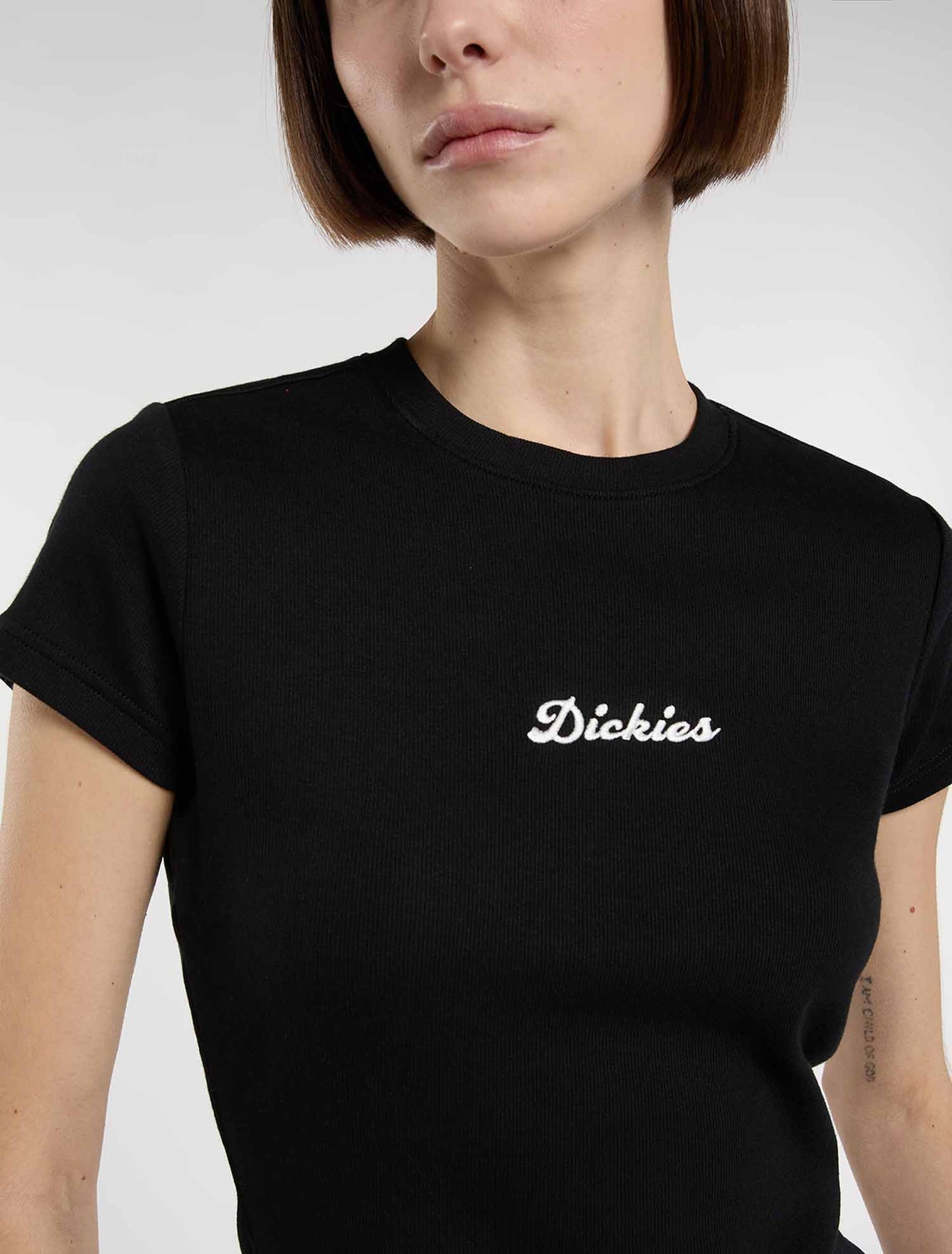 Dickies Wellsville, t-shirt maniche corte donna nera