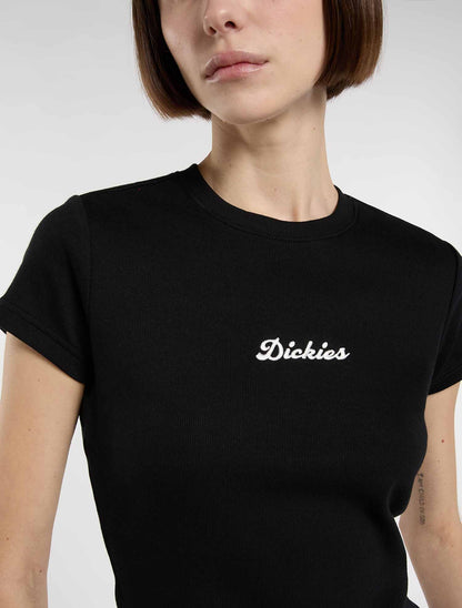 Dickies Wellsville, t-shirt maniche corte donna nera