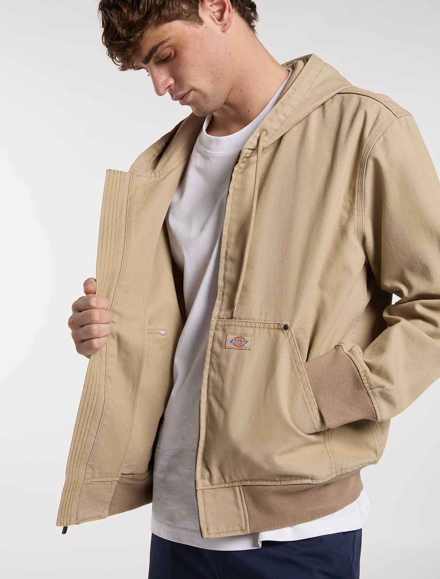 Giubbotto uomo Dickies Unlined Canvas beige primaverile