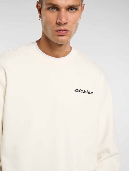 Felpa Dickies Loretto beige uomo per primavera-estate