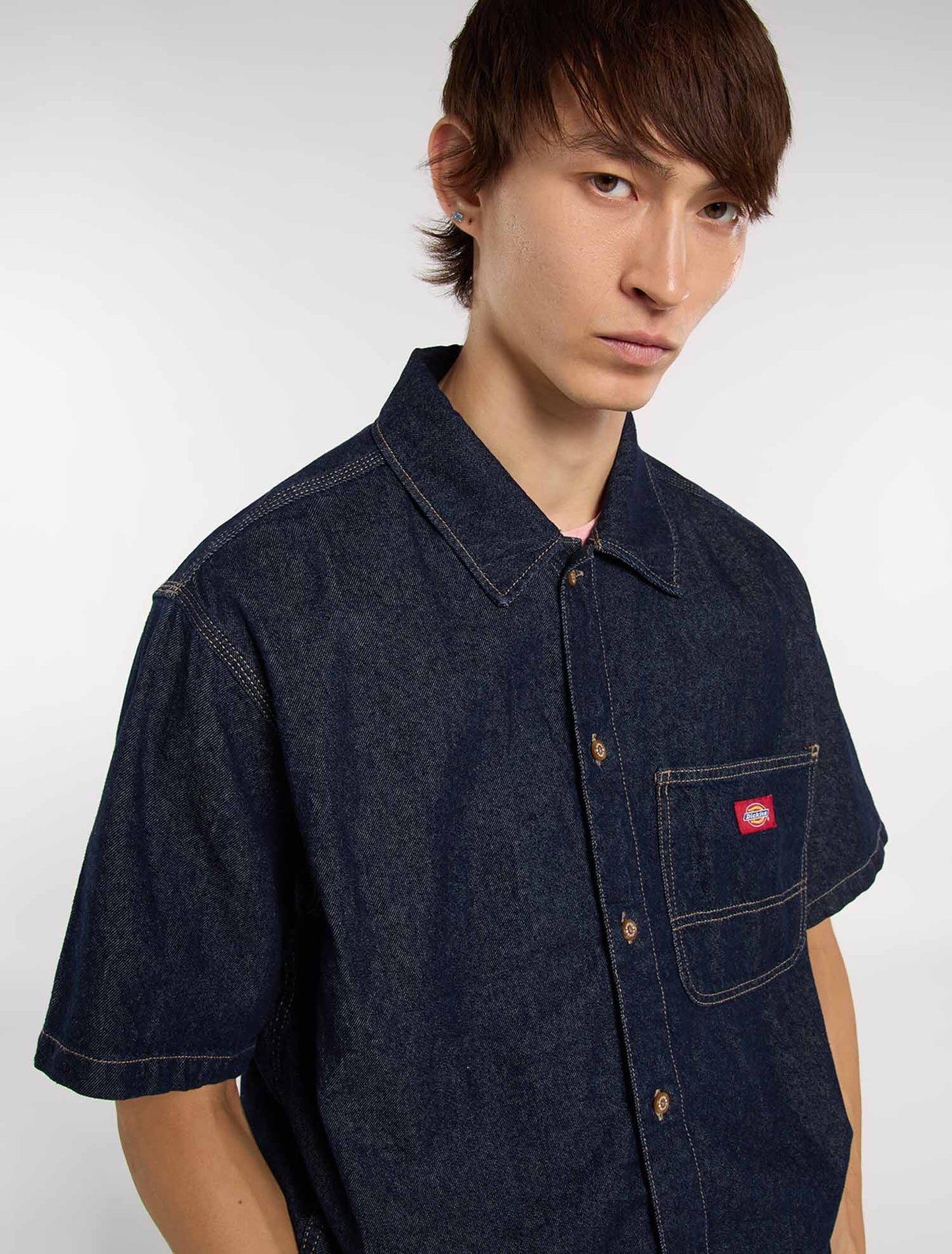 Camicia denim uomo Dickies, stile autentico e resistente