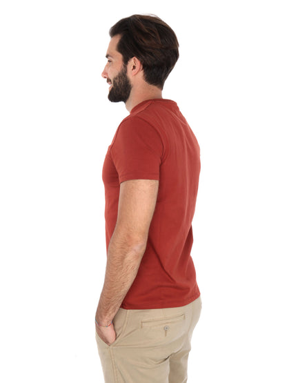 T-SHIRT LOGO PICCOLO RICAMATO TIMBERLAND UOMO BORDEAUX
