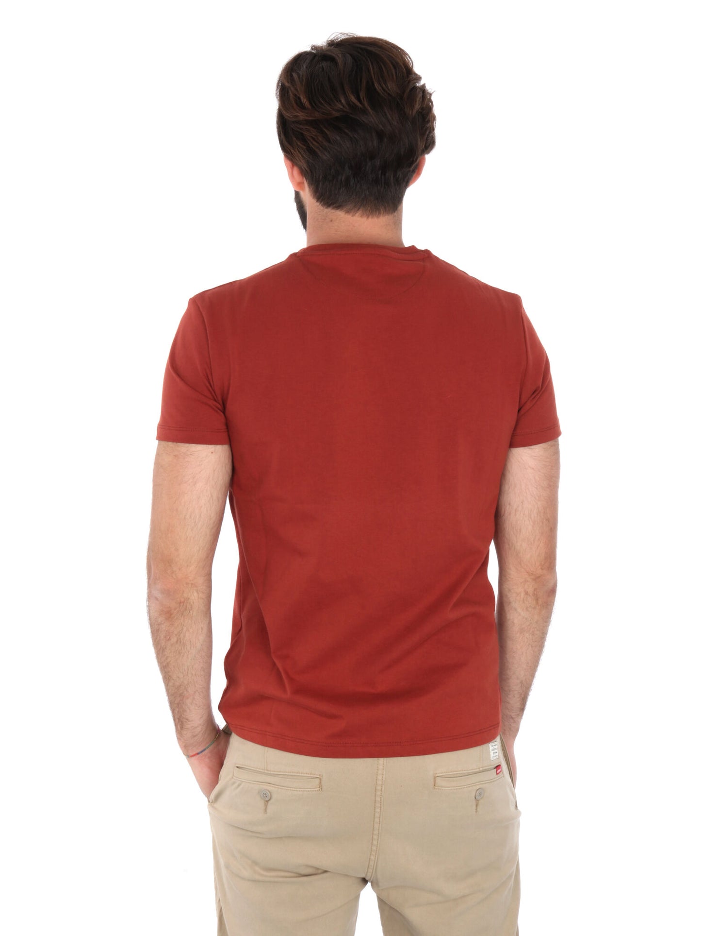 T-SHIRT LOGO PICCOLO RICAMATO TIMBERLAND UOMO BORDEAUX
