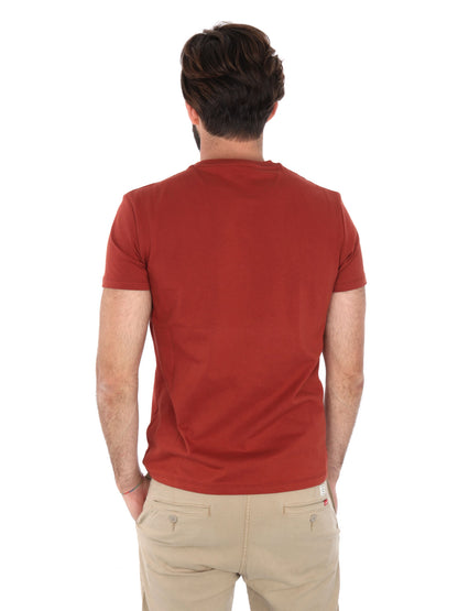 T-SHIRT LOGO PICCOLO RICAMATO TIMBERLAND UOMO BORDEAUX
