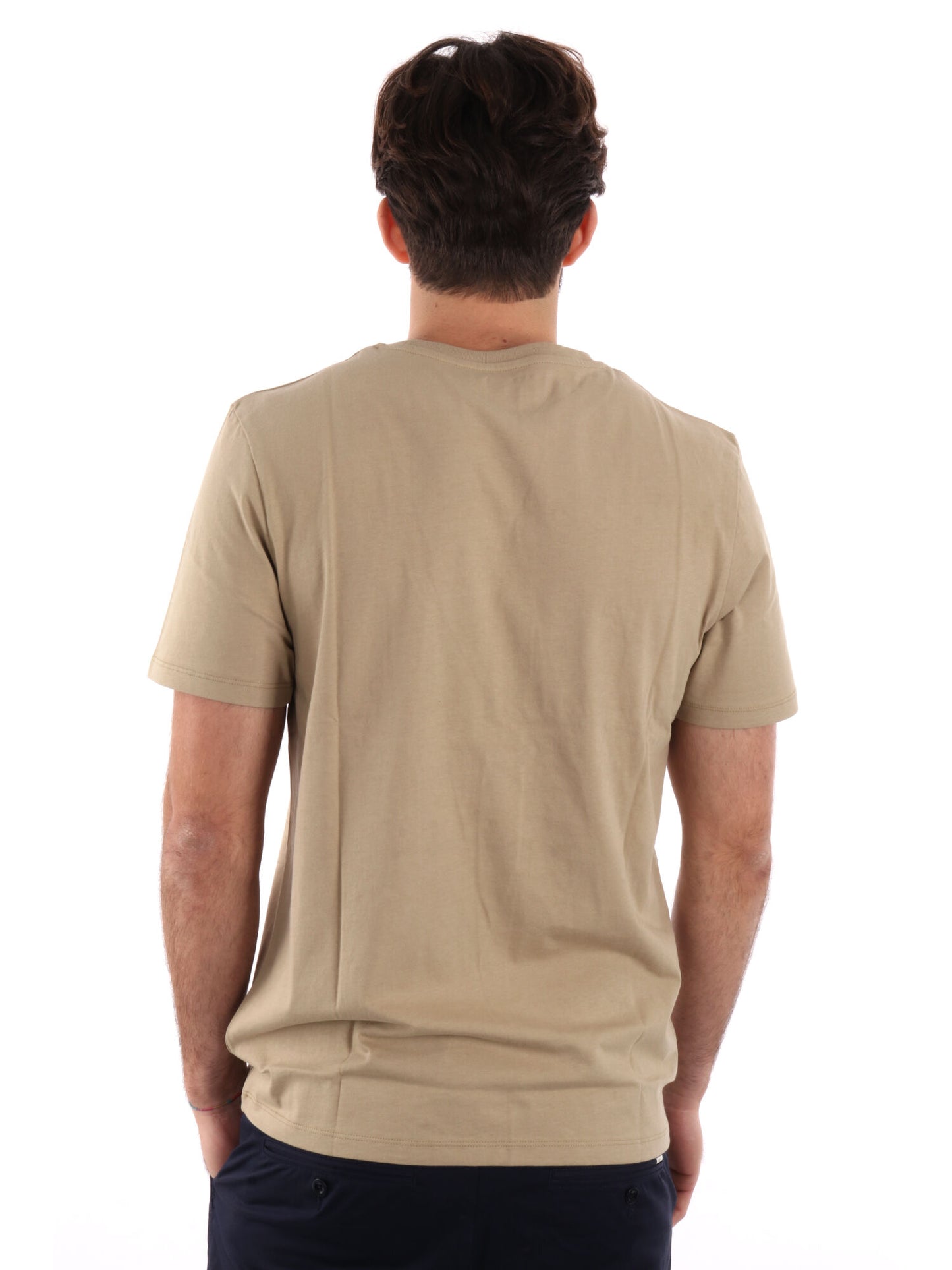 T-SHIRT CON LOGO TIMBERLAND UOMO BEIGE