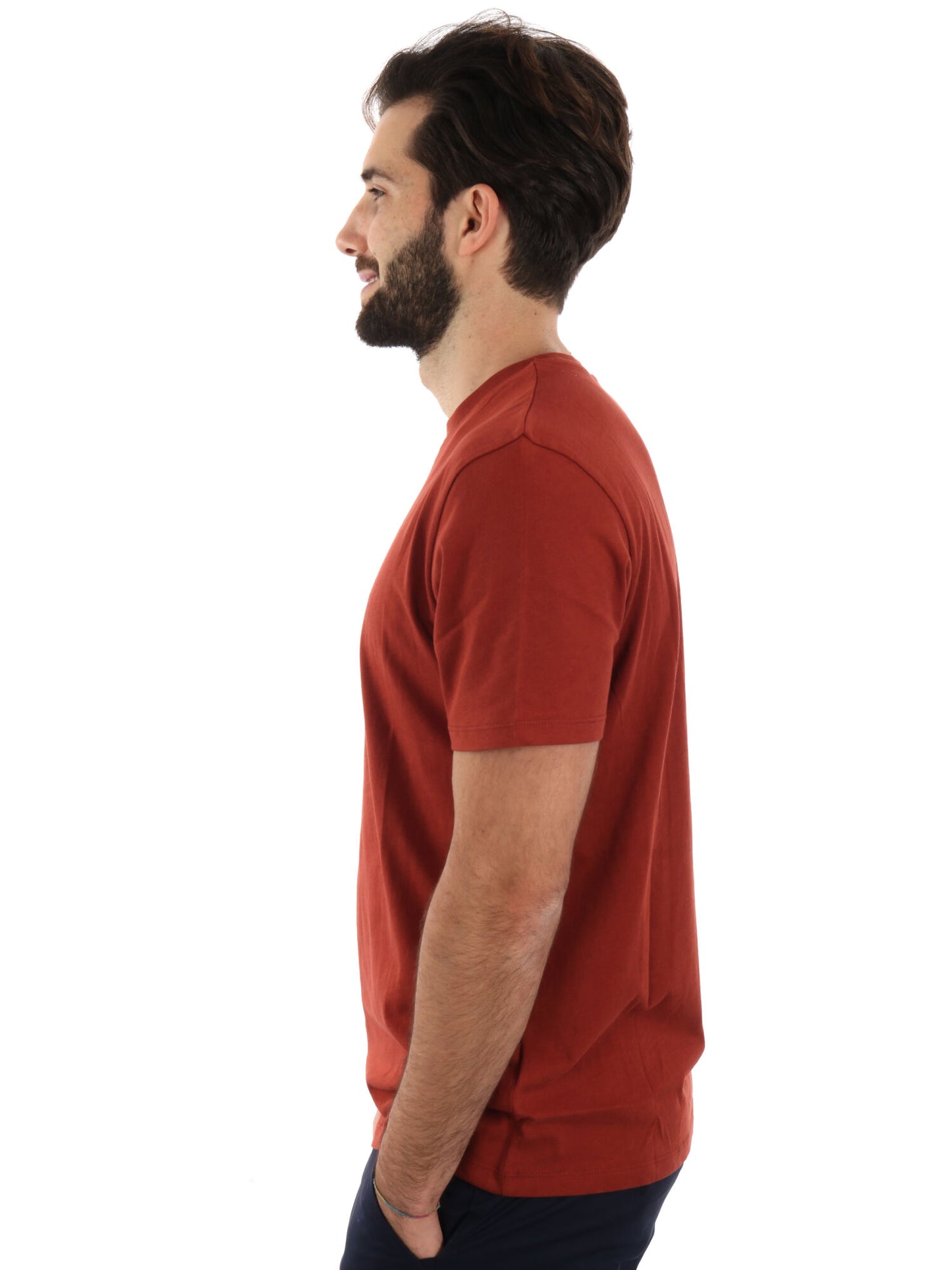 T-SHIRT CON LOGO TIMBERLAND UOMO BORDEAUX