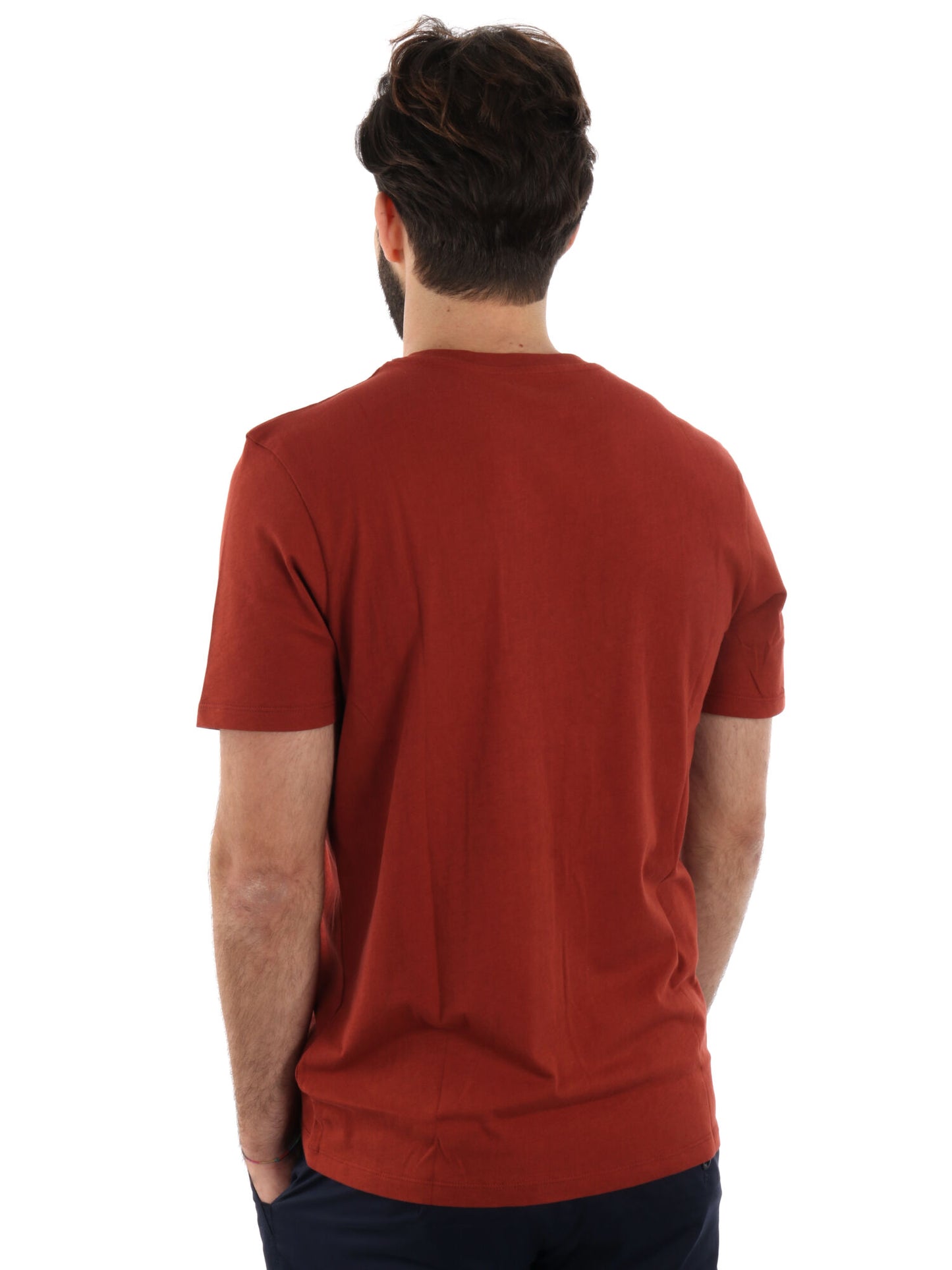 T-SHIRT CON LOGO TIMBERLAND UOMO BORDEAUX
