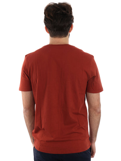 T-SHIRT CON LOGO TIMBERLAND UOMO BORDEAUX