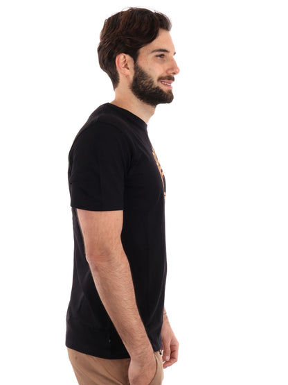 T-SHIRT CON LOGO TIMBERLAND UOMO NERO