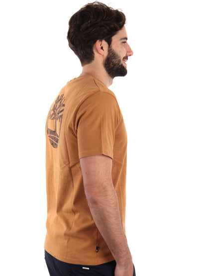 T-SHIRT LOGO TIMBERLAND UOMO OCRA