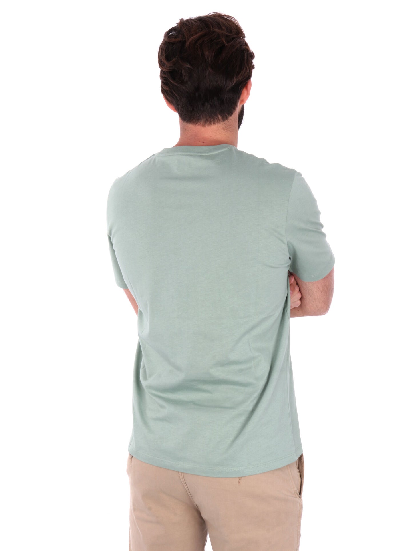 T-SHIRT CON PACH LOGO TIMBERLAND DA UOMO VERDE