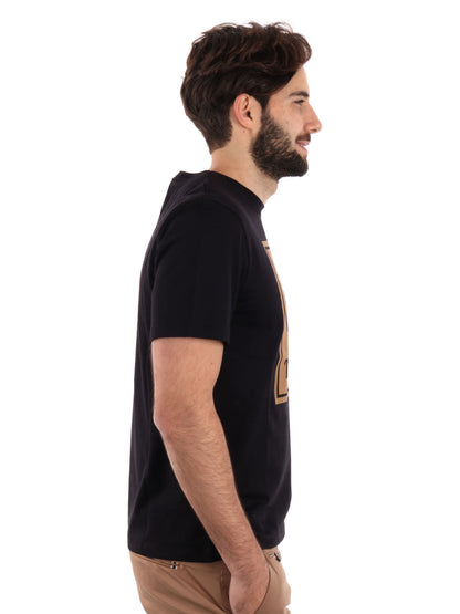 T-SHIRT LOGO A CONTRASTO TIMBERLAND UOMO NERO