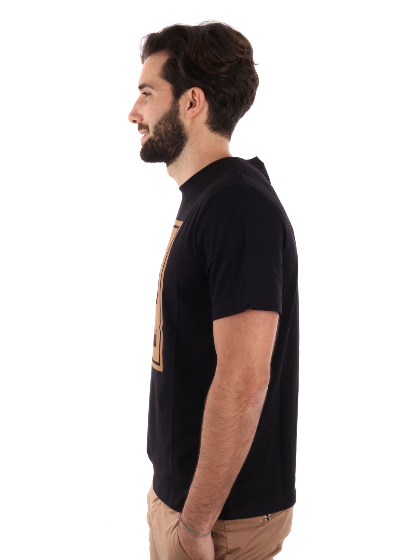T-SHIRT LOGO A CONTRASTO TIMBERLAND UOMO NERO
