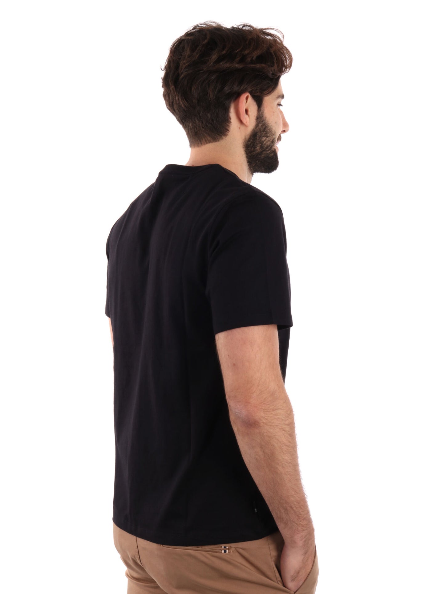 T-SHIRT LOGO A CONTRASTO TIMBERLAND UOMO NERO