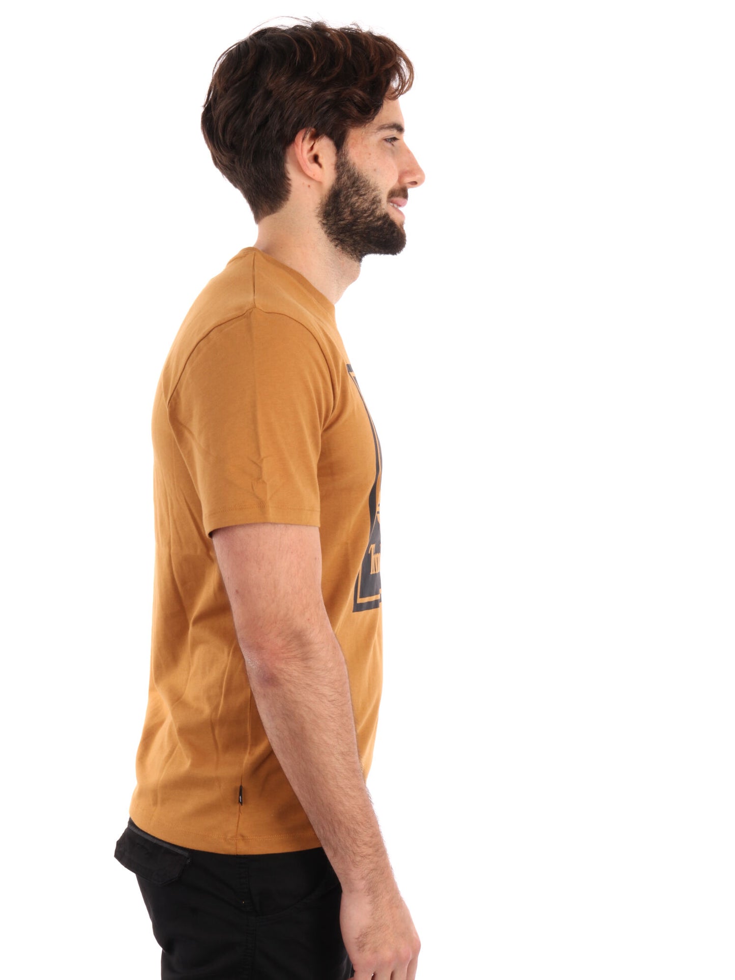 T-SHIRT LOGO A CONTRASTO TIMBERLAND UOMO OCRA